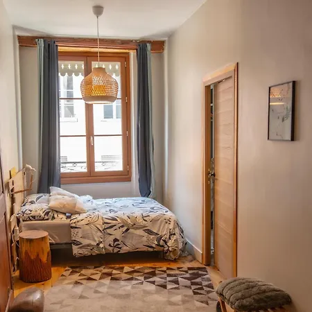 Chalet De Montagne Style Sur Le Quai Saint Laurent Et Bastille Grenoble Exterior photo